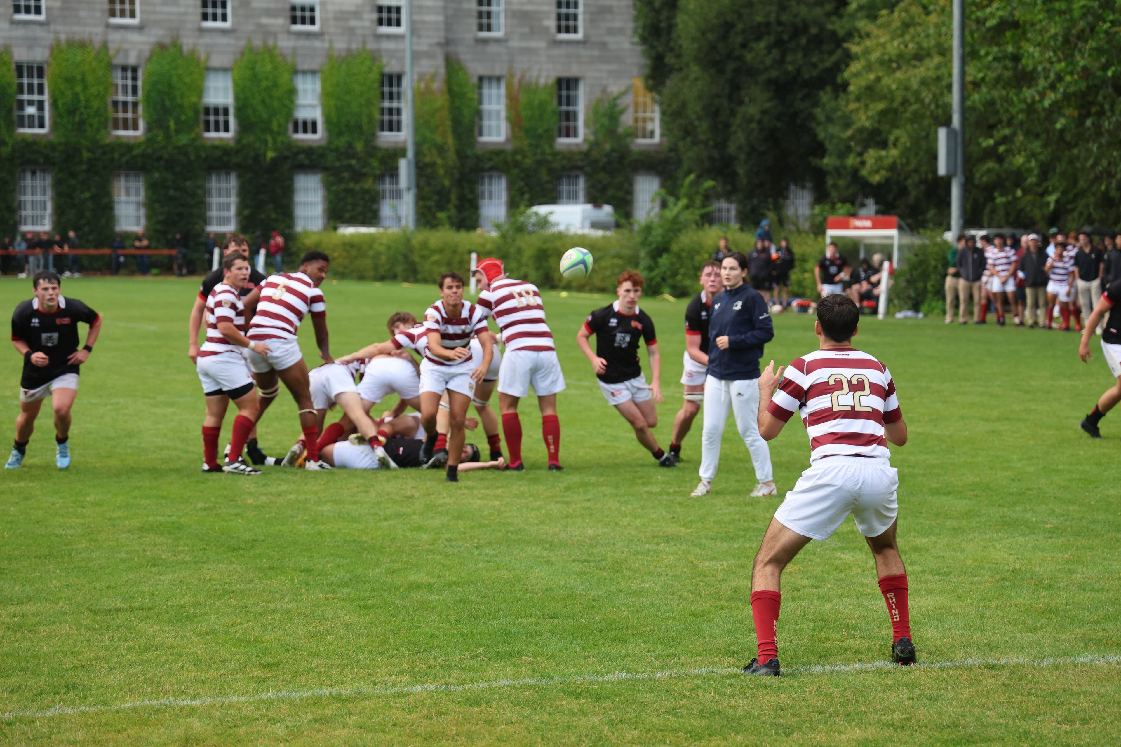 FSU Rugby match action at Trinity College Dublin during the 2024 Ireland trip